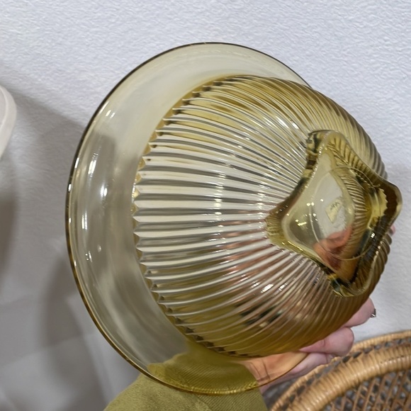 VINTAGE federal glass yellow depression ribbed bowls - Picture 6 of 11